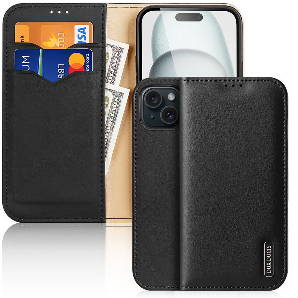 Dux Ducis - Telefoonhoesje geschikt voor iPhone 15 Plus - Hivo Series Case - Zwart afbeelding