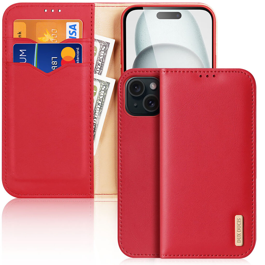 Dux Ducis - Telefoonhoesje geschikt voor iPhone 15 Plus - Hivo Series Case - Rood afbeelding
