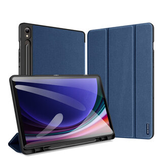 Dux Ducis Dux Ducis - Tablet hoes geschikt voor Samsung Galaxy Tab S9 FE Plus (2023) - Domo Book Case - Auto Wake/Sleep functie - Blauw