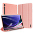 Dux Ducis - Tablet hoes geschikt voor Samsung Galaxy Tab S9 FE Plus (2023) - Domo Book Case - Auto Wake/Sleep functie - Roze