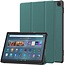 Case2go - Tablet hoes geschikt voor Amazon Fire Max 11 (2023) - Tri-Fold Book Case - Auto Wake/Sleep functie - Donker Groen