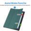 Case2go - Tablet hoes geschikt voor Amazon Fire Max 11 (2023) - Tri-Fold Book Case - Auto Wake/Sleep functie - Donker Groen