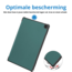 Case2go - Tablet hoes geschikt voor Amazon Fire Max 11 (2023) - Tri-Fold Book Case - Auto Wake/Sleep functie - Donker Groen