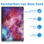 Case2go - Tablet hoes geschikt voor Amazon Fire Max 11 (2023) - Tri-Fold Book Case - Auto Wake/Sleep functie - Galaxy