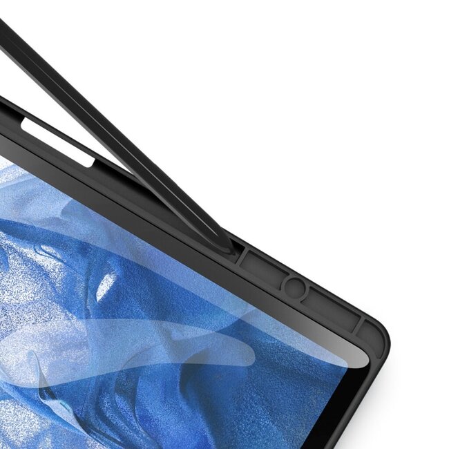 Dux Ducis - Tablet hoes geschikt voor Samsung Galaxy Tab S9 FE Plus (2023) - Domo Book Case - Auto Wake/Sleep functie - Zwart