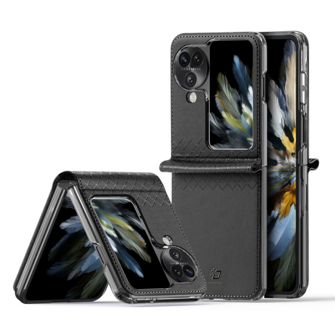 Dux Ducis - Telefoon Hoesje geschikt voor de Oppo Find N3 Flip - Bril Series - Zwart afbeelding