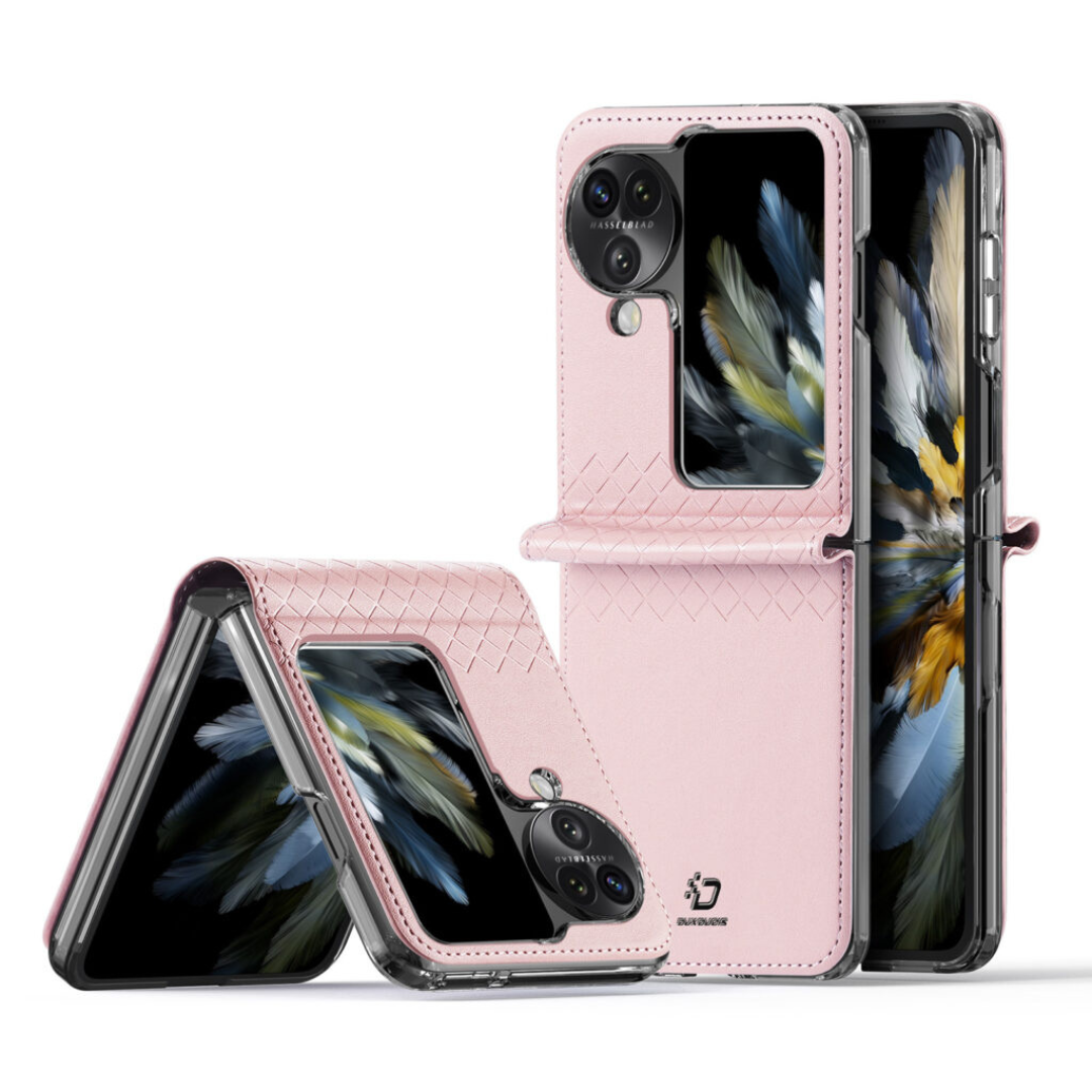 Dux Ducis - Telefoon Hoesje geschikt voor de Oppo Find N3 Flip - Bril Series - Roze afbeelding