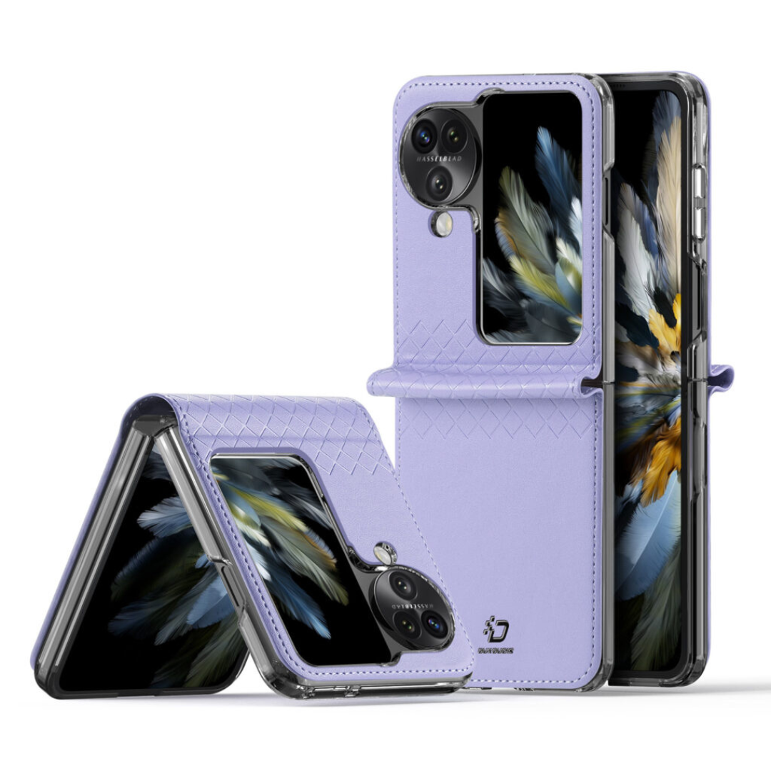 Dux Ducis - Telefoon Hoesje geschikt voor de Oppo Find N3 Flip - Bril Series - Paars afbeelding