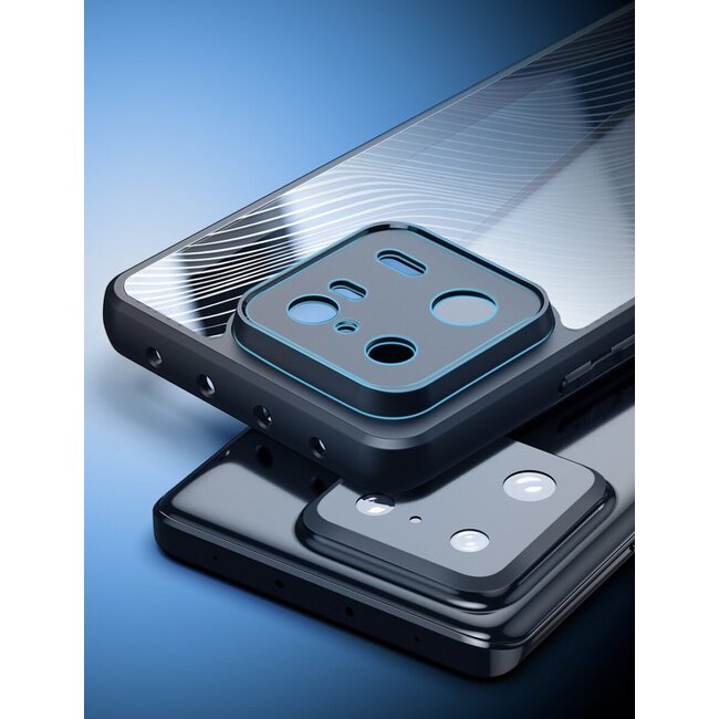 Dux Ducis - Telefoon Hoesje geschikt voor de Xiaomi 14 - Back Cover - Aimo Series - Zwart