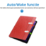 Case2go - Tablet hoes geschikt voor Samsung Galaxy Tab S9/S9 FE (2023) - Business Wallet Book Case - Auto Wake/Sleep functie - Rood