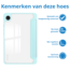Case2go - Tablet hoes geschikt voor Samsung Galaxy Tab A9 (2023) - Acrylic Trifold case met Pencil houder - Licht Blauw