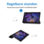 Tablet hoes geschikt voor Samsung Galaxy Tab A8 (2022 &amp; 2021) tri-fold hoes met auto/wake functie - 10.5 inch - Don't Touch Me