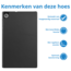 Tablet Hoes geschikt voor Lenovo Tab M10 HD tri-fold Hoes - 2e Generatie (TB-X306) - 10.1 Inch - Auto Sleep/Wake Functie - Zwart