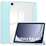 Case2go - Tablet hoes geschikt voor Samsung Galaxy Tab A9 Plus (2023) - Acrylic Trifold case met Pencil houder - Licht Blauw