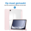Case2go - Tablet hoes geschikt voor Samsung Galaxy Tab A9 Plus (2023) - Acrylic Trifold case met Pencil houder - Licht Roze