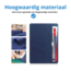 Case2go - Tablet hoes geschikt voor Samsung Galaxy Tab A9 Plus - Business Wallet Book Case - Auto Wake/Sleep functie - Donker Blauw