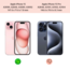 Hoozey - Hoesje geschikt voor Apple iPhone 15 - Watercolor print - Licht Roze