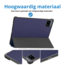 Case2go - Tablet hoes geschikt voor Xiaomi Pad 6 (2023) - Tri-Fold Book Case - Auto Wake/Sleep functie - Donker Blauw