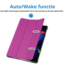 Case2go - Tablet hoes geschikt voor Xiaomi Pad 6 (2023) - Tri-Fold Book Case - Auto Wake/Sleep functie - Paars