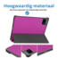 Case2go - Tablet hoes geschikt voor Xiaomi Pad 6 (2023) - Tri-Fold Book Case - Auto Wake/Sleep functie - Paars