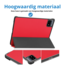 Case2go - Tablet hoes geschikt voor Xiaomi Pad 6 (2023) - Tri-Fold Book Case - Auto Wake/Sleep functie - Rood