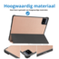 Case2go - Tablet hoes geschikt voor Xiaomi Pad 6 (2023) - Tri-Fold Book Case - Auto Wake/Sleep functie - Rose Goud
