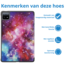 Case2go - Tablet hoes geschikt voor Xiaomi Pad 6 (2023) - Tri-Fold Book Case - Auto Wake/Sleep functie - Galaxy