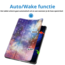 Case2go - Tablet hoes geschikt voor Xiaomi Pad 6 (2023) - Tri-Fold Book Case - Auto Wake/Sleep functie - Galaxy