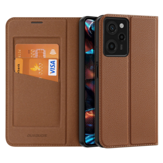 Dux Ducis Dux Ducis - Telefoonhoesje geschikt voor Xiaomi Redmi Note 12 Pro 5G/ Poco X5 Pro 5G - Skin X2 Serie - Book Case - Bruin