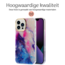 Hoozey - Hoesje geschikt voor Apple iPhone 15 - Pearl Case - Roze / Paars
