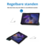 Tablet hoes geschikt voor Samsung Galaxy Tab A8 (2022 &amp; 2021) tri-fold hoes met auto/wake functie - 10.5 inch - Cyaan