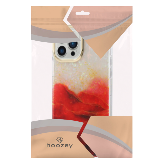Hoozey - Hoesje geschikt voor Apple iPhone 15 Pro - Pearl Case - Rood