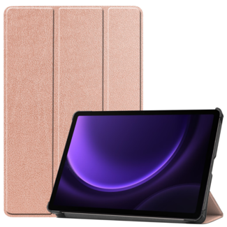 Case2go Case2go - Tablet hoes geschikt voor Samsung Galaxy Tab S9 FE (2023) - Tri-fold Case - Rose Goud