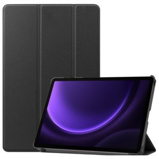 Case2go Case2go - Tablet hoes geschikt voor Samsung Galaxy Tab S9 FE (2023) - Tri-fold Case - Zwart
