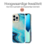 Hoozey - Hoesje geschikt voor Apple iPhone 15 Pro Max - Pearl Case - Licht Blauw