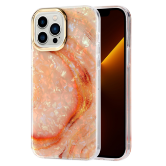 Hoozey Hoozey - Hoesje geschikt voor Apple iPhone 15 Plus - Pearl Case - Oranje