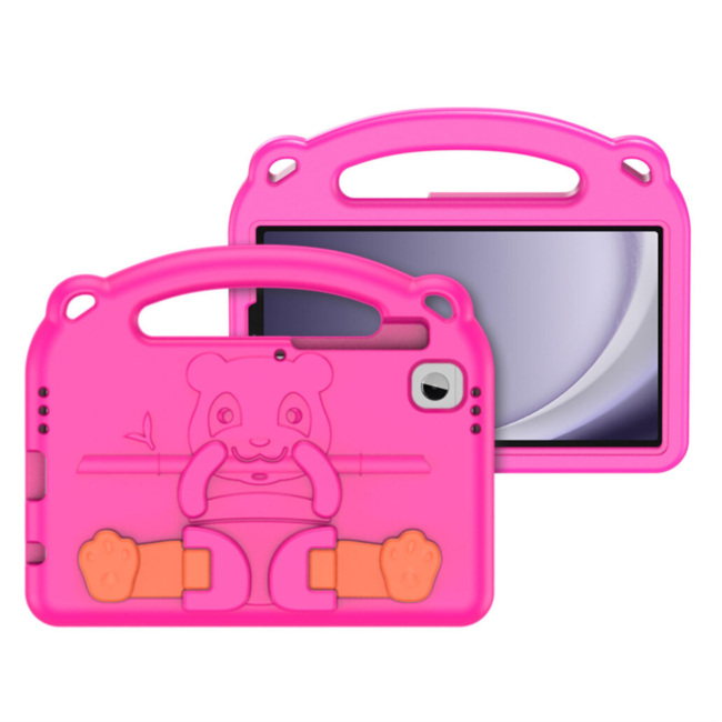 Dux Ducis - Tablet hoes geschikt voor Samsung Galaxy Tab A9 Plus (2023) - Schokbestendige case met handvat en standaard - Panda Series - Roze
