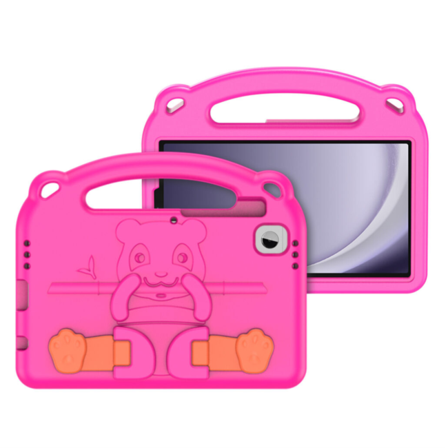 Dux Ducis - Tablet hoes geschikt voor Samsung Galaxy Tab A9 (2023) - Schokbestendige case met handvat en standaard - Panda Series - Roze