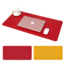 Case2go Muismat XXL - Bureau Onderlegger - Muismatten - Anti Slip - 120x60 cm - Kunstleer - Rood/Geel