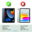 Case2go - Tablet hoes geschikt voor Apple iPad 10.2 (2021/2020/2019) - Business Wallet Book Case - Auto Wake/Sleep functie - Donker Blauw