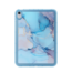 Hoozey - Back Cover geschikt voor Samsung Galaxy Tab S9+/S9 FE+ (2023) - 12.4 inch - Tablet hoes - Marmer print - Blauw