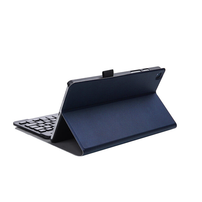 Case2go - Bluetooth Toetsenbordcase geschikt voor Samsung Galaxy Tab A9 Plus (2023) - QWERTY Keyboard case - Donker Blauw