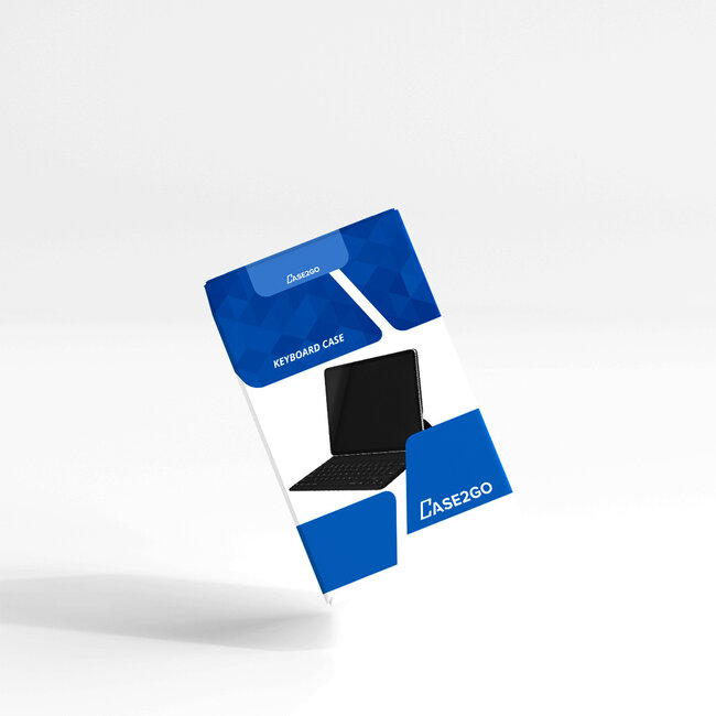 Case2go - Bluetooth Toetsenbordcase geschikt voor Samsung Galaxy Tab A9 Plus (2023) - Met stylus pen houder - QWERTY Keyboard case - Zwart