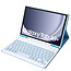 Case2go - Bluetooth Toetsenbordcase geschikt voor Samsung Galaxy Tab A9 Plus (2023) - Met stylus pen houder - QWERTY Keyboard case - Blauw