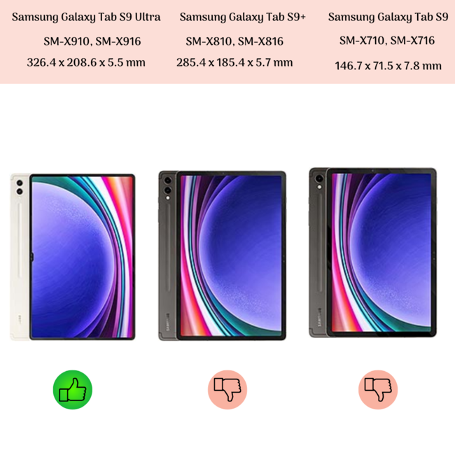 Hoozey - Book Case geschikt voor Samsung Galaxy Tab S9 Ultra (2023) - 14.6 inch - Sleep cover - Marmer print - Licht Blauw