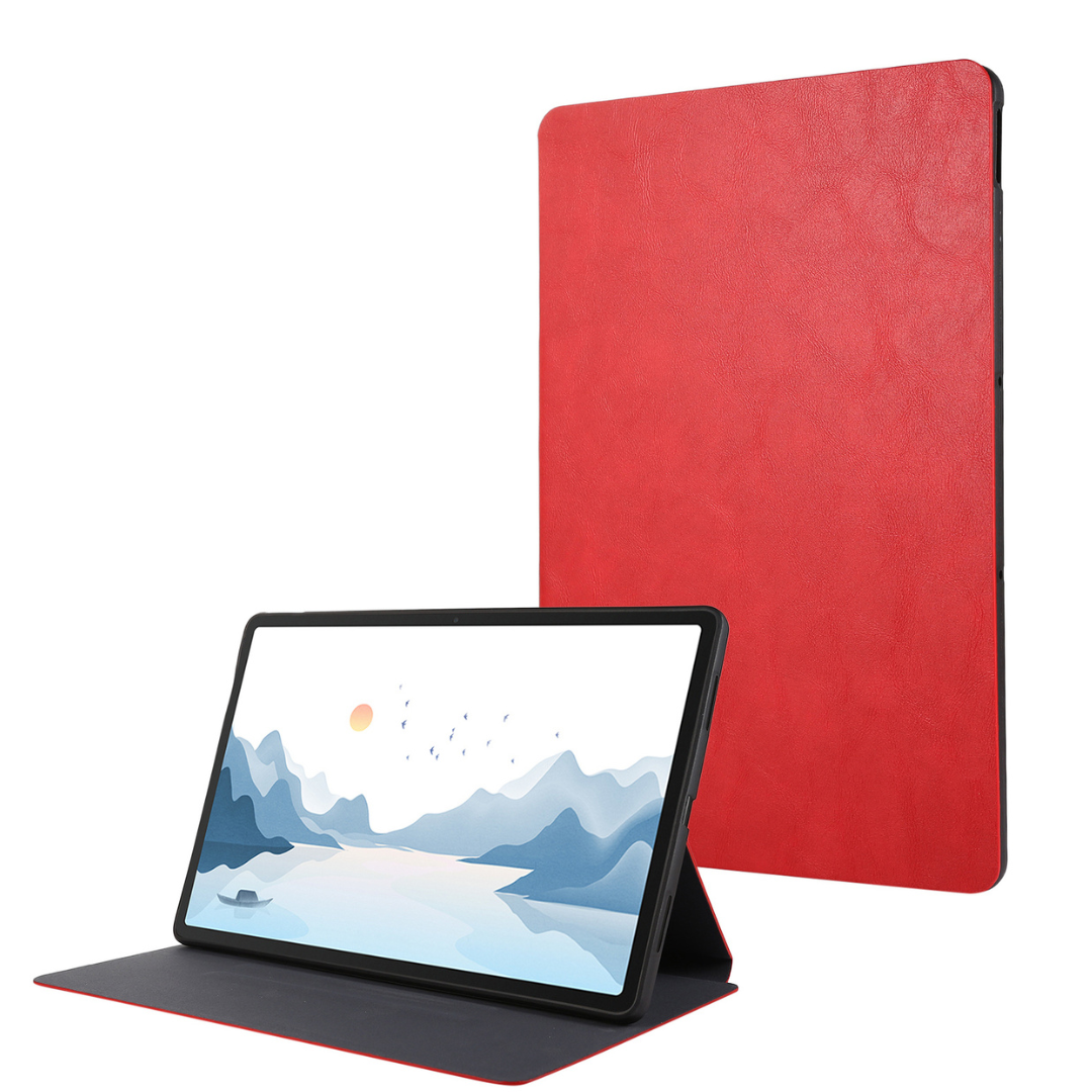 Case2go - Tablet hoes geschikt voor Lenovo Tab P12 (2023) - Bookcase van Kunstleer - Rood afbeelding