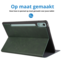 Case2go - Tablet hoes geschikt voor Lenovo Tab P12 (2023) - Bookcase van Kunstleer - Groen