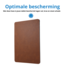 Case2go - Tablet hoes geschikt voor Lenovo Tab P12 (2023) - Bookcase van Kunstleer - Bruin