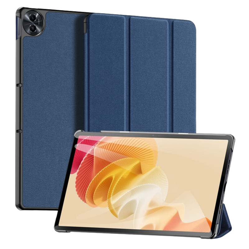 Dux Ducis - Tablet hoes geschikt voor OPPO Realme Pad 2 - 11.5 Inch - Domo Series - Tri-Fold Book Case - Donker Blauw afbeelding