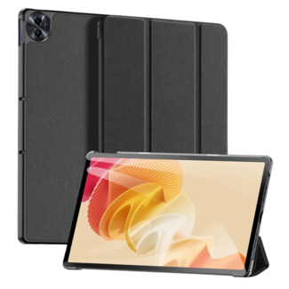 Dux Ducis Dux Ducis - Tablet hoes geschikt voor OPPO Realme Pad 2 - 11.5 Inch - Domo Series - Tri-Fold Book Case - Zwart
